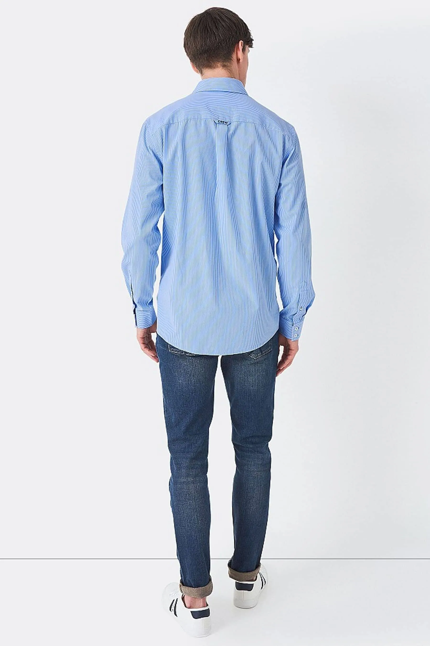 Crew Clothing Heritage - Camicia in micro A righe a A righe