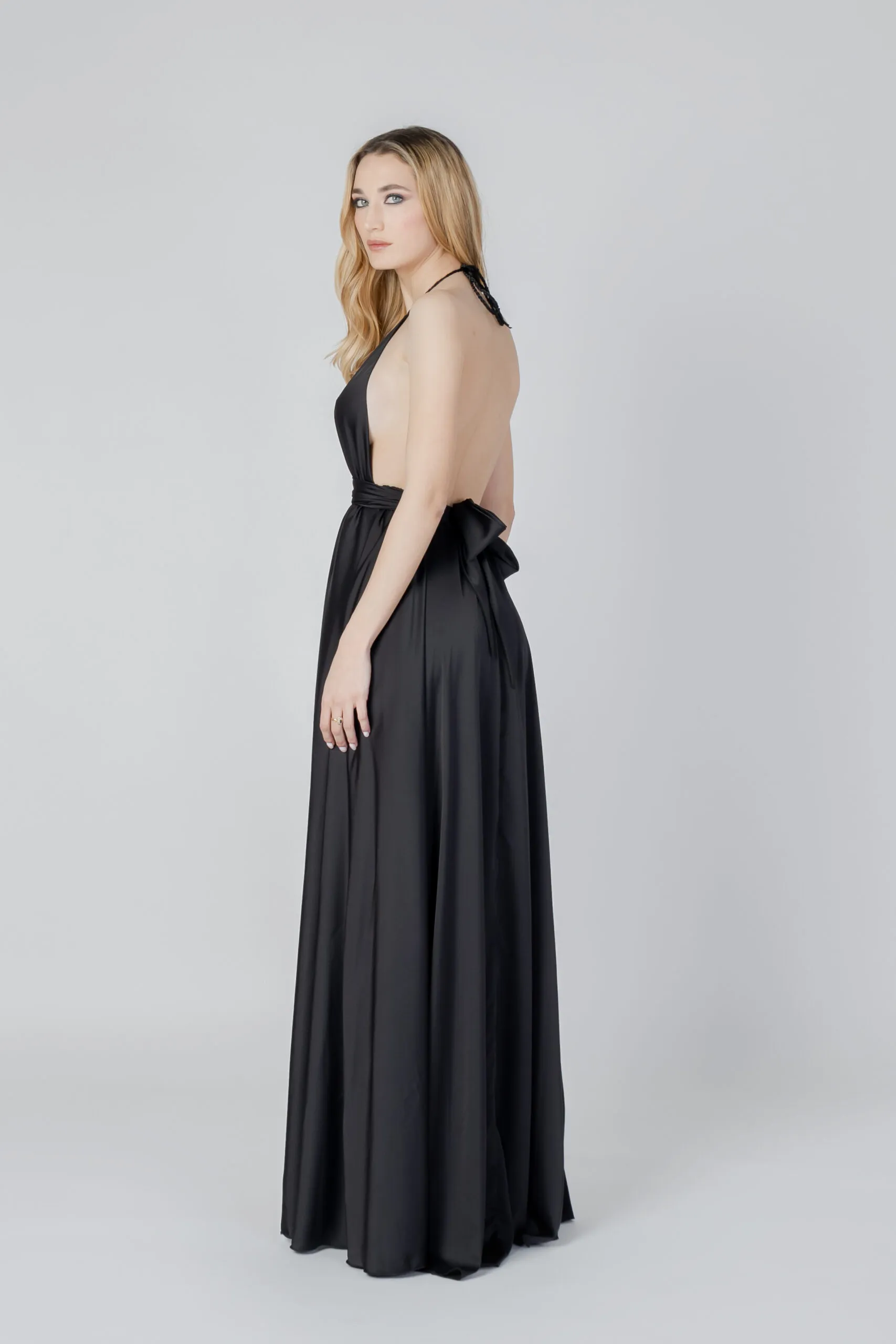 Vestito lungo Sol Wears Women DIANA LUNGO Nero
